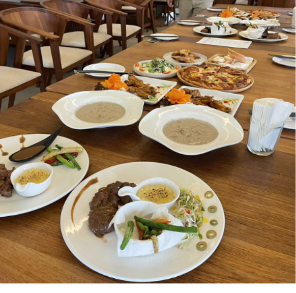 Gourmet dish presentation